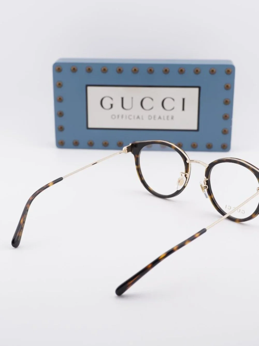 Gucci GG1885OA 002 Square Eyeglasses - Havana/Gold 51mm